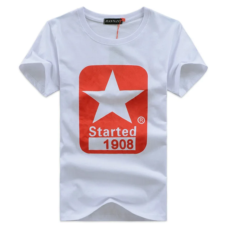 Men's summer Tee New man plus Size cotton tops Fit...