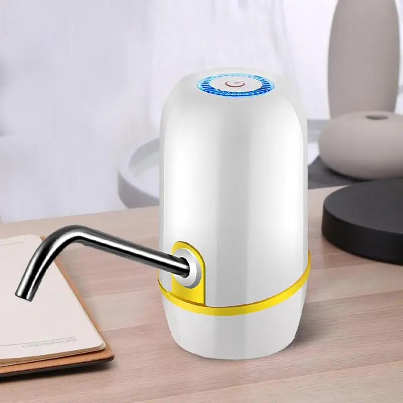 Диспенсер для воды портативный автоматический USB Перезаряжаемый Электрический диспенсер для водяного насоса питьевой бутылки всасывающий блок