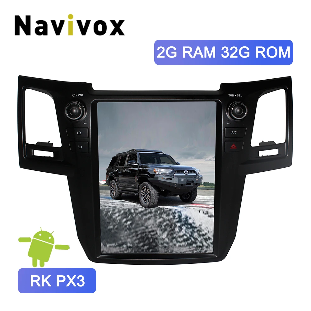 

Navivox Vertical Screen Android 7.1 Car PC Player For Toyota Fortuner 2004-2015 Stereo Head Unit Car Multimedia Radio DVD GPS