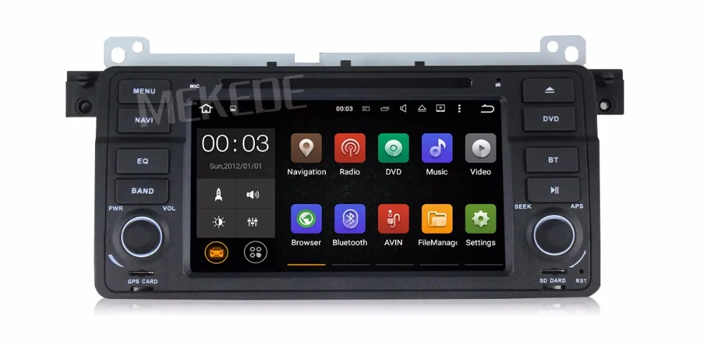 Discount NaviFly 4G LTE Android8.1 Quad Core Car Radio DVD GPS Navigation Stereo for BMW E46 3 Series M3 1998-2006 RAM 2GB HD 1024*600 39