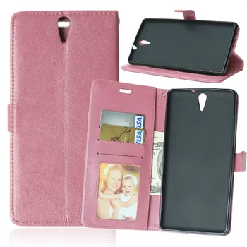 

3 Credit Cards Leather Wallet Flip Fundas Case For Sony Xperia C5 E5553 E5506 / Xperia C5 Ultra E5533 E5563 Back Cover Capa