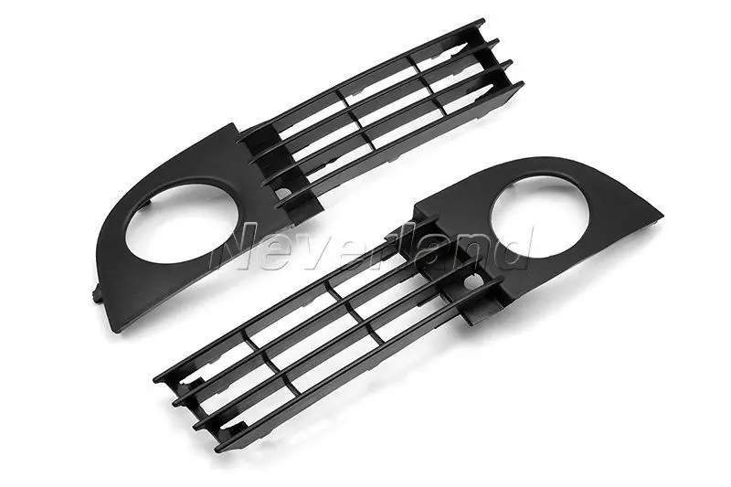 

For Audi A6 C5 Avant Quattro New Car Front Fog Light Lamp Bumper Grille Cover 2002 2003 2004 2005 Black Wholesale C10