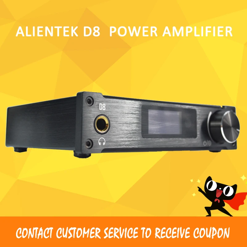 ASD Alientek D8 полный чистый цифровой аудио Вход USB/XMOS/коаксиальный/Оптика/AUX 80 Вт * 2 24Bit/192 кГц DC28V класса d Мощность - изображение