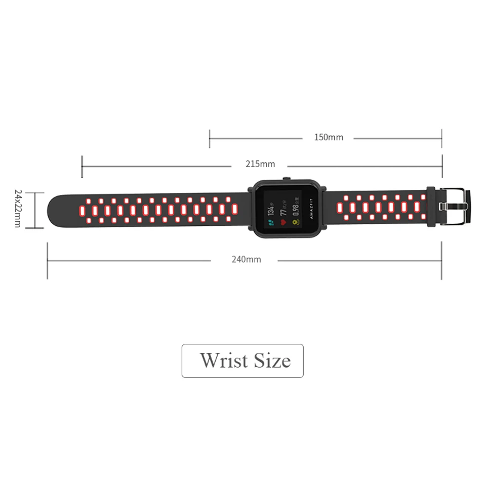 Mijobs 20 мм ремешок для Xiaomi Huami Amazfit GTR Bip BIT ремешок для умных часов спортивный gts Smartwatch аксессуары силиконовый браслет