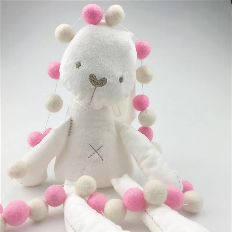 Felt Ball Garland Nursery Garland Baby Room Decor 30Pc Nursery Decor