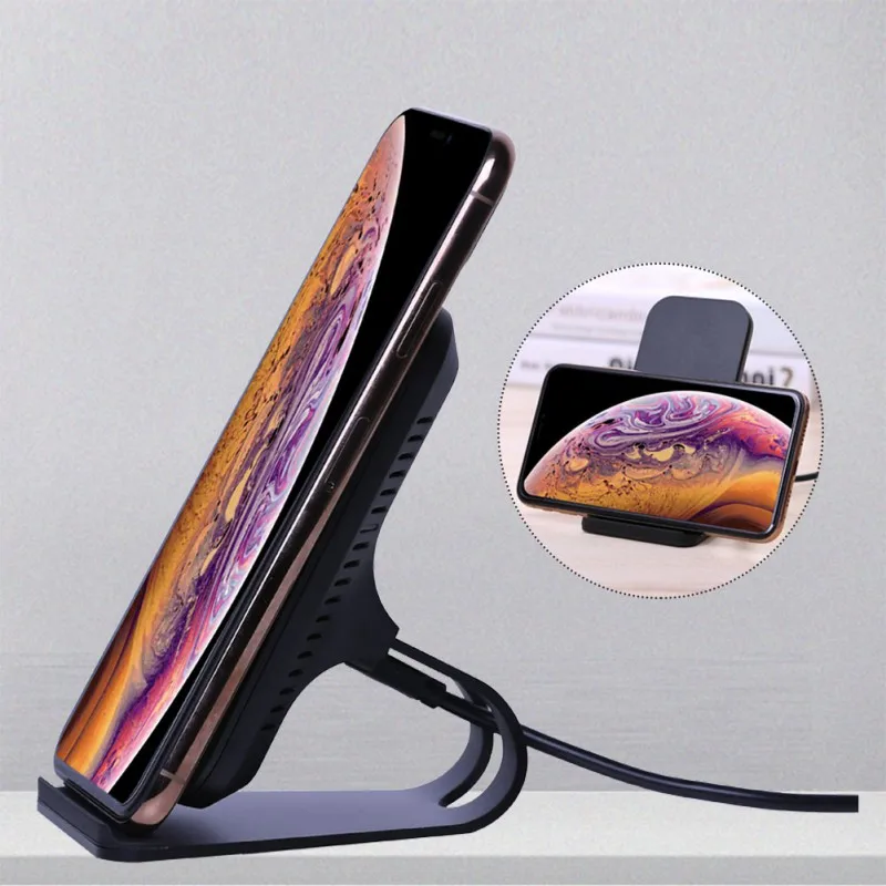 10W Fast Wireless Charger Stand For IPhone X XR XS Max 8 Plus Samsung