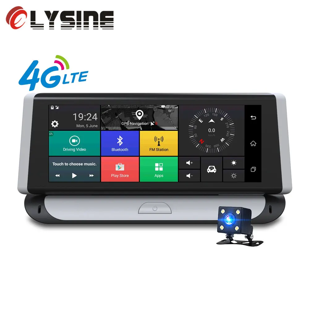 

Olysine 4G Car DVR GPS Android 5.0 ADAS 7 inch Car Camera Touch Screen FHD 1080P Dashcam Wifi Bluetooth Video Recorder Registrar