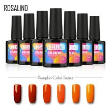 ROSALIND 10 мл УФ-гель для ногтей светодиодный светильник Гель-лак чистые цвета Полупостоянный Гель-лак нужно базовое верхнее покрытие
