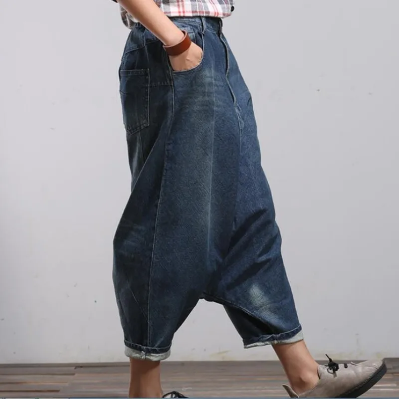 Women Palazzo Capri Baggy Hip Hop Boho Loose Fit Jeans Vaqueros Mujer Broek Vrouwen Warm Jeans Pants for Woman Trousers Women Palazzo Capri Baggy Hip Hop Boho Loose Fit Jeans Vaqueros Mujer Broek Vrouwen Warm Jeans Pants for Woman Trousers