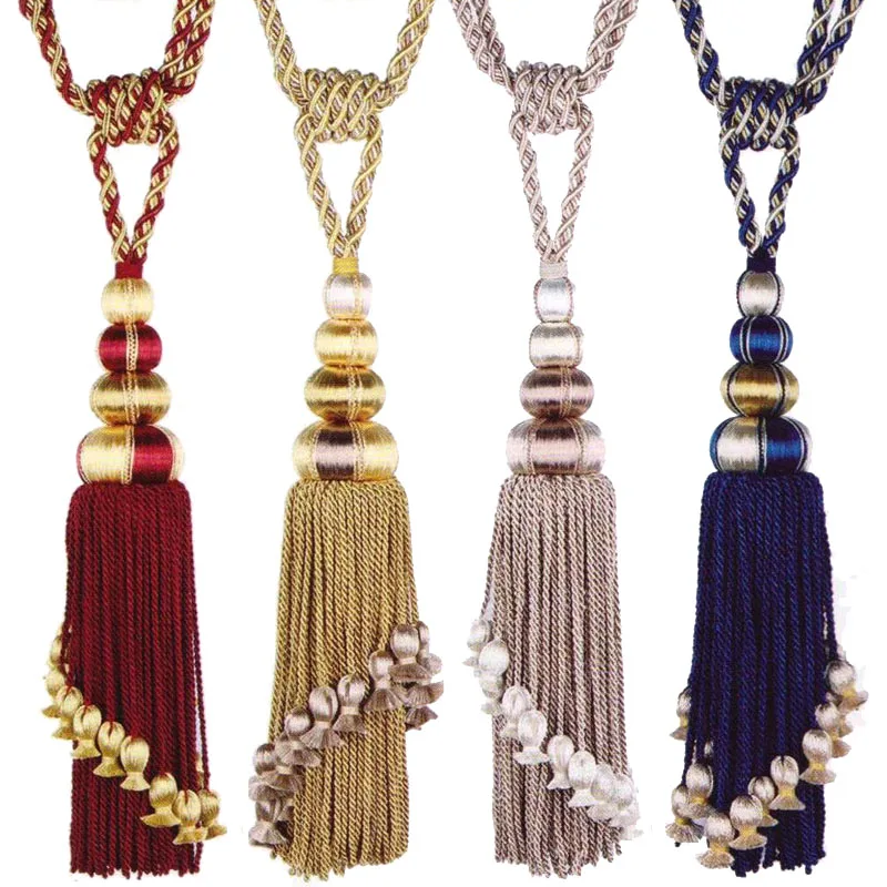 Curtains-Ceramic-Hanging-Balls-Curtains-Accessories-Europe-style-Upscale-Polyester-Home-Decoration-Tieback-Drapes-Fringe-Tassels
