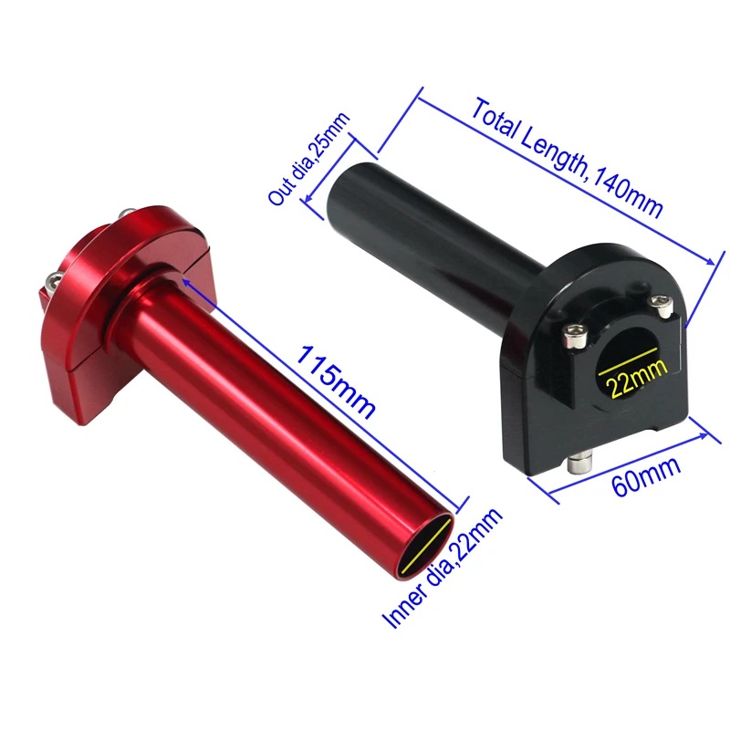 LMoDri Motorcycle Universal 22mm CNC Aluminum Grip Accelerator Moped Scooter Dirt Bike 7/8\ LMoDri Motorcycle Universal 22mm CNC Aluminum Grip Accelerator Moped Scooter Dirt Bike 7/8\