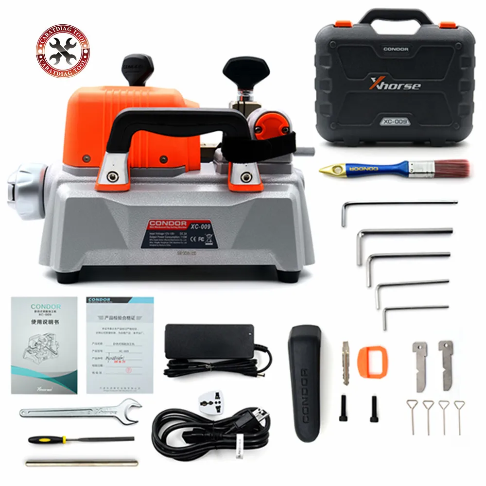 

Original Xhorse Condor XC-009 Key Cutting Machine With Battery XC009 Cheaper than CONDOR XC-MINI Key Cutter Machine DHL Free