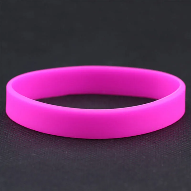Wholesale Silicone Rubber Wristband Flexible Wrist Band Cuff Bracelet Sports Casual Bangle For Women Men Bracelets & Bangles classic