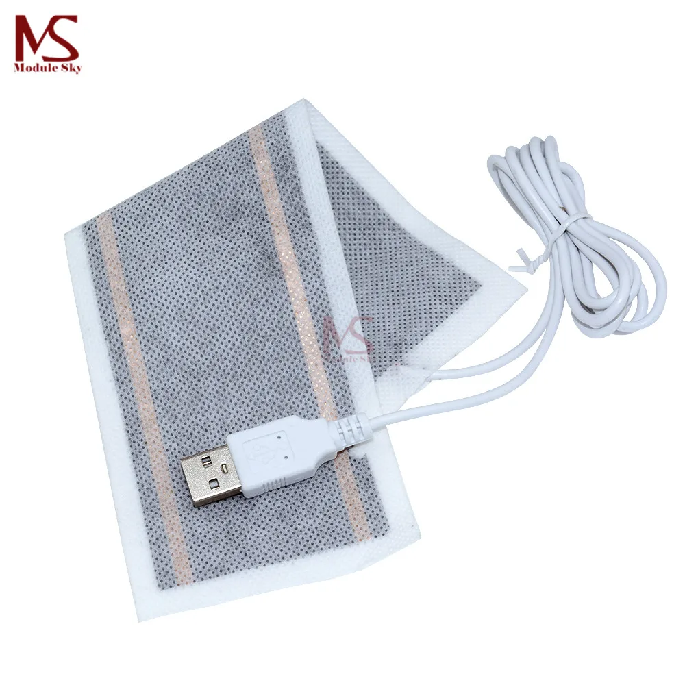 

5V USB Heating Element Film Heater Soft Bendable Heat Pad 6*20CM for Shoe Dryer Health Care Supplies