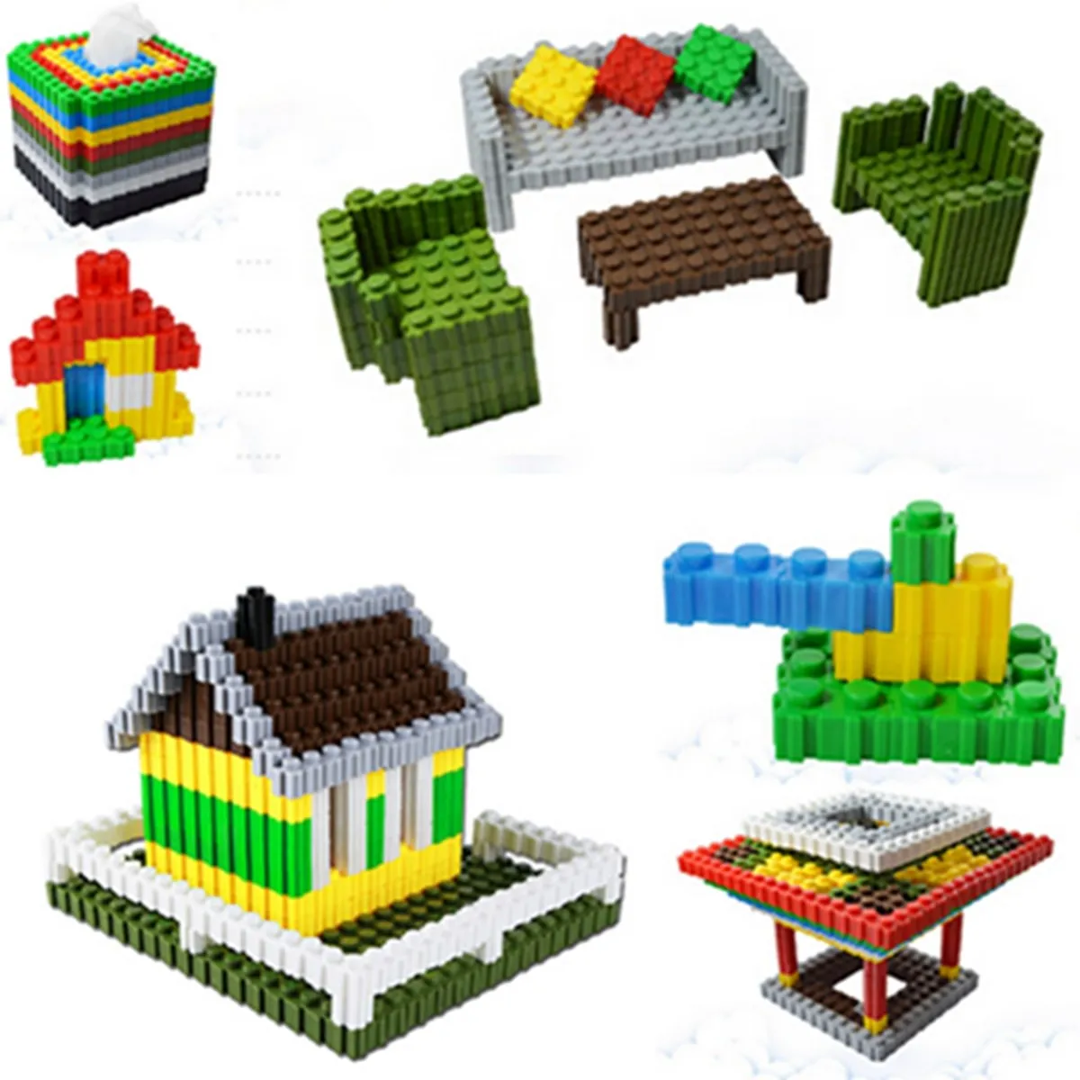 

New 200PCS Variety Blocks Building Block Baby Children Kindergarden Educational Toy Multicolor for Kids toy gift Models Building