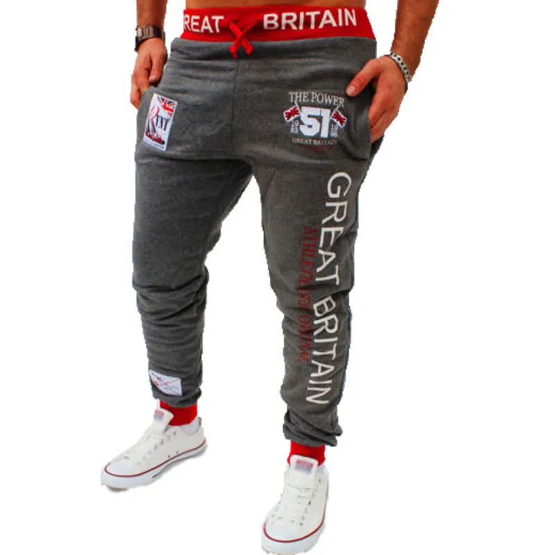 Мужские Новые популярные повседневные брюки с цифровой печатью, британский флаг, повседневные брюки