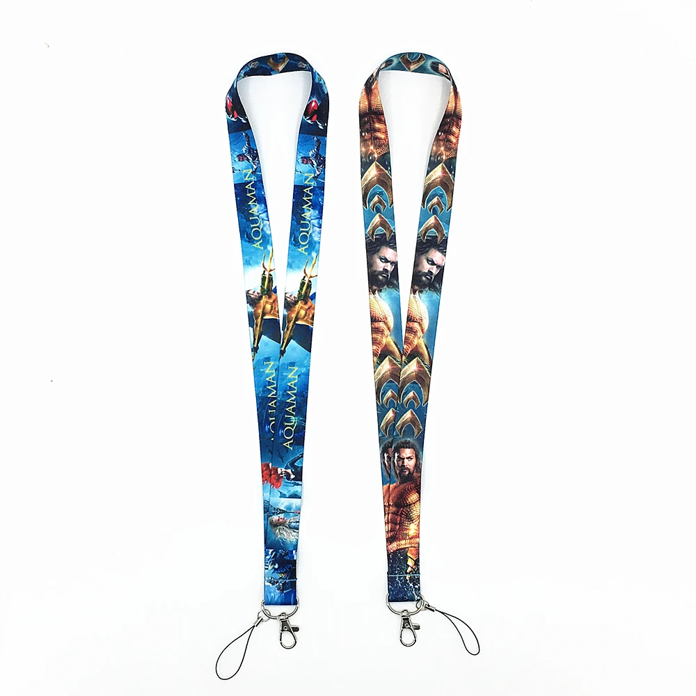 New 2018 film Aquaman Lanyard Neck Straps Cell Phone Rope ID Card Keychain Pendant Fashion gifts | Украшения и аксессуары