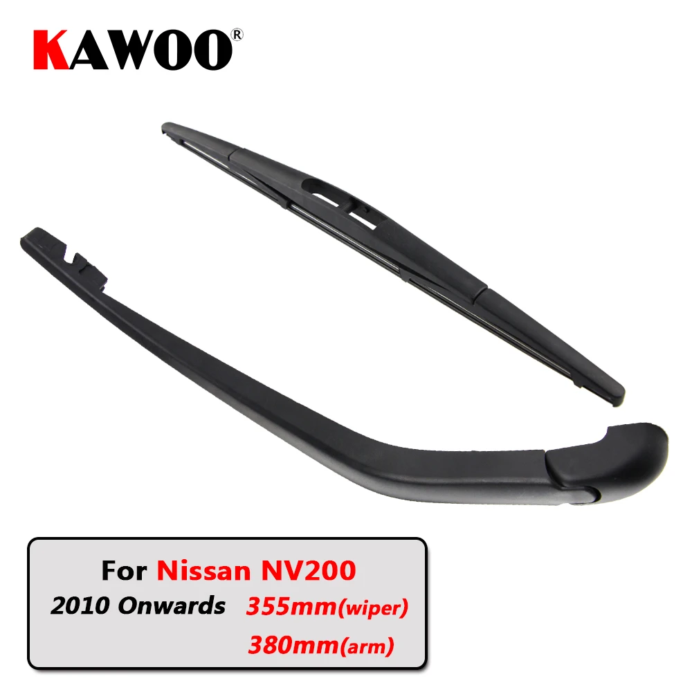 

KAWOO Car Rear Wiper Blade Blades Back Window Wipers Arm For Nissan NV200 Hatchback (2010 Onwards) 355mm Auto Windscreen Blade