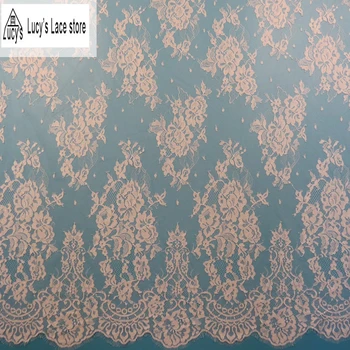 

2017 NEW high quality wedding lace fabric 150x300CM/piece Off white bridal wedding gowns lace 3 meters!