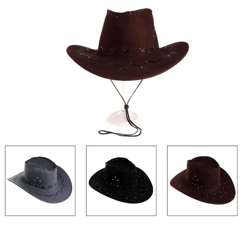 

New Arrival Fashion Cowboy Hat For Men Western Party Costumes Travel Casual Cowboy Hats Cap 3 Colors