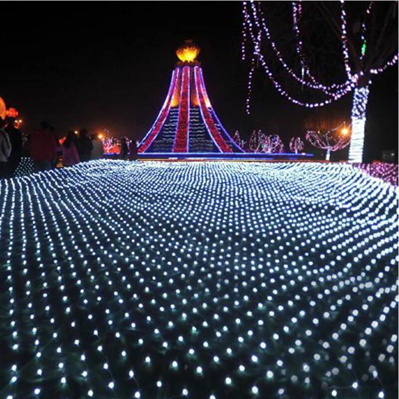 4 * 4m 620 LED Net light garland string light Christmas Holiday Party Garden Square luminaria decoration lamps lighting outdoor