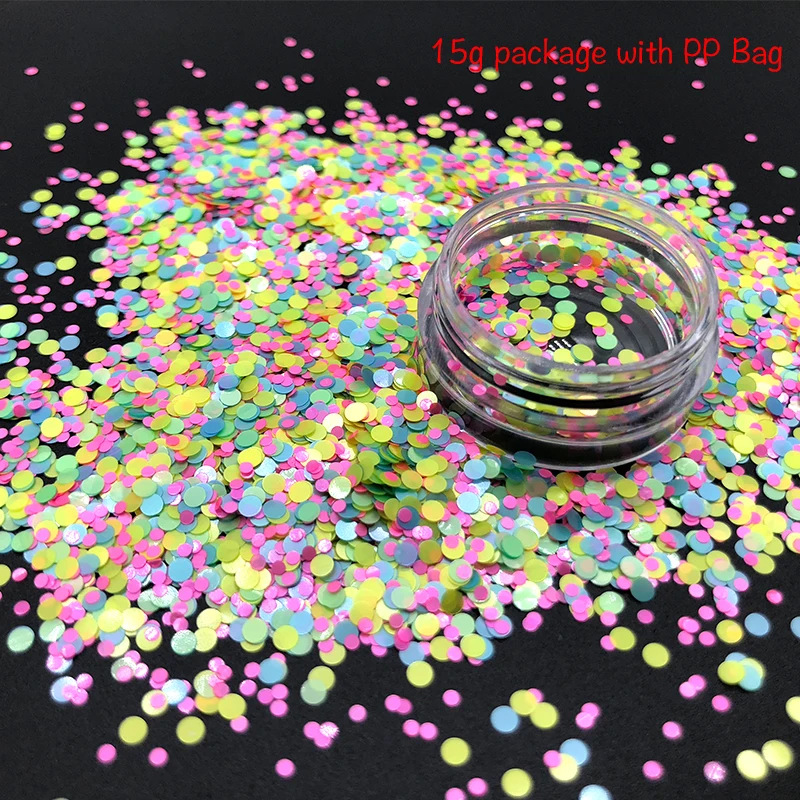 

New 15g/Bag Mixed Color Laser Sequin Shining Flakes For Nails Chunky Glitters Powder Makeup Art Face Hair Fairy Body Decorated