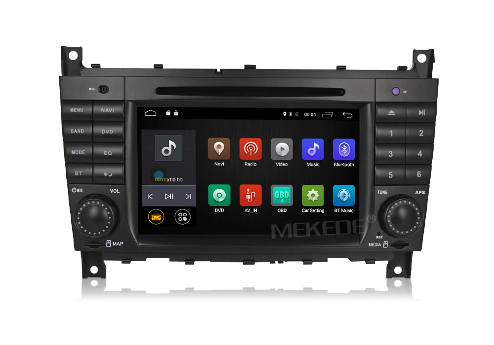 Excellent Free shipping! Pure Android7.1 Smart car navigation GPS DVD player for Mercedes/Benz W203 W209  C-Class C180 C200 CLK200 12