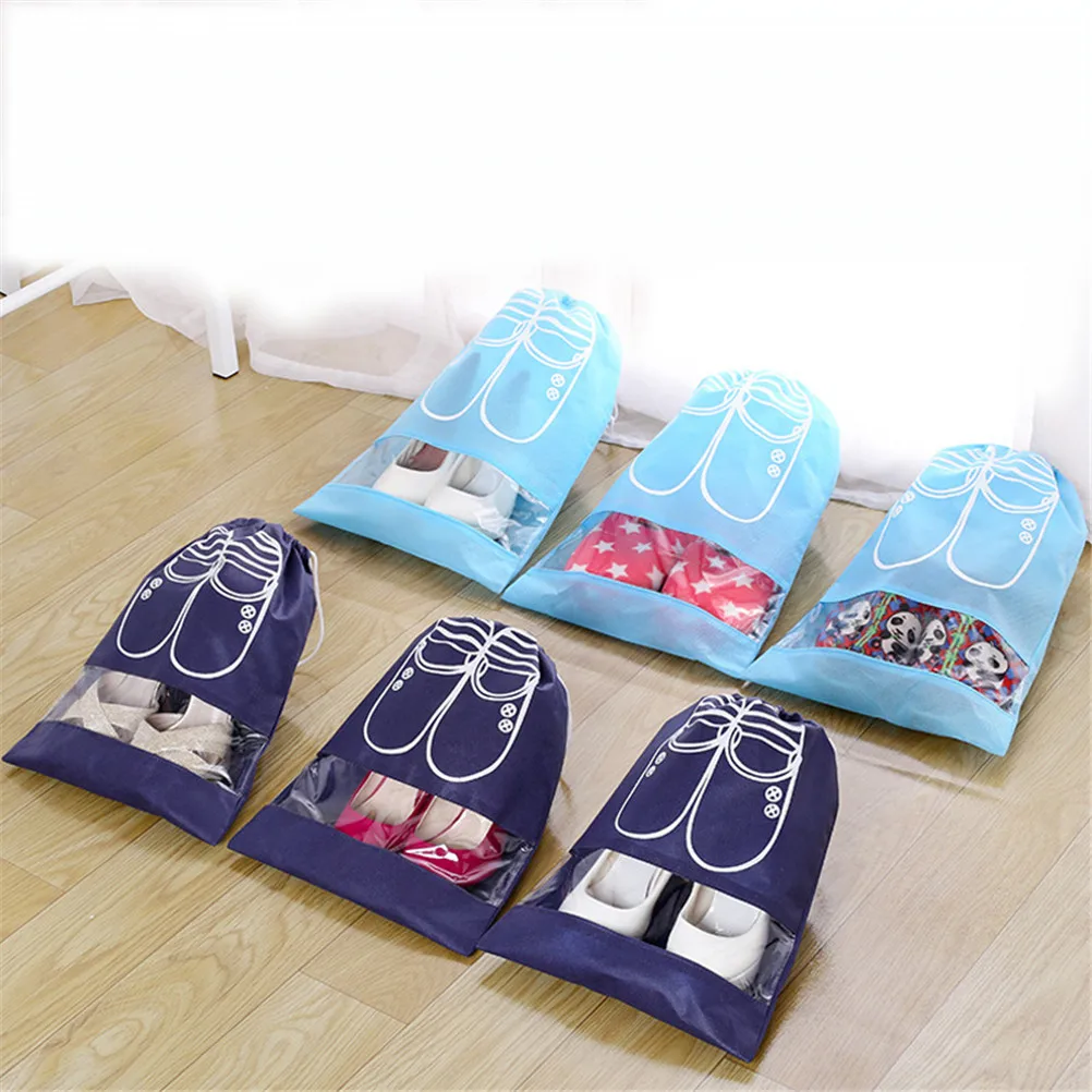 Portable Clothes Storage Finishing Luggage Bags Clothing Bag Shoe Bag Drawstring Pouch Travel