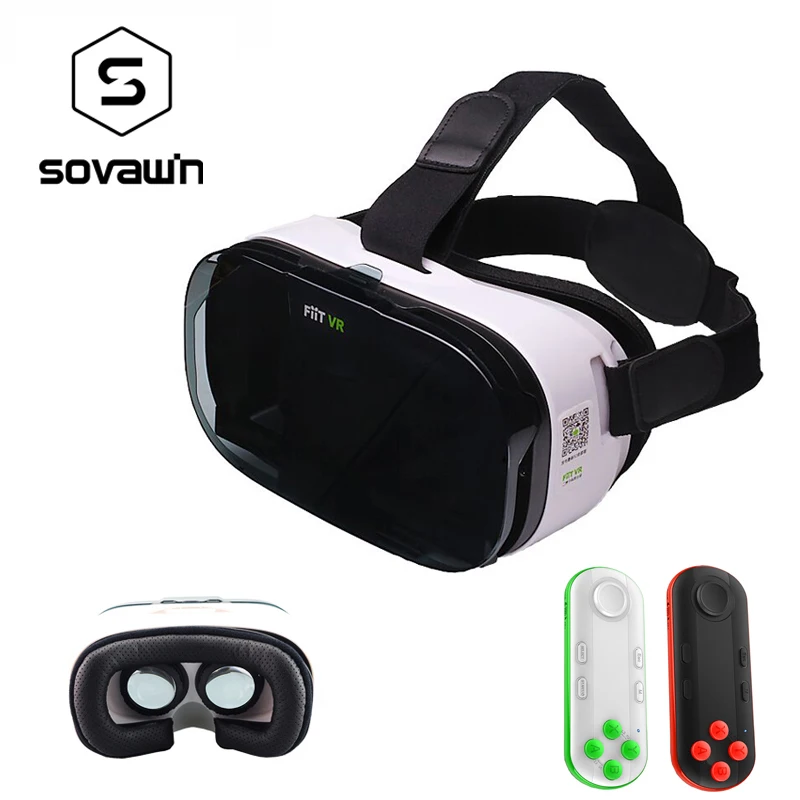 Fiit 2N Pro Leather 3D виртуальной реальности Стекло es гарнитуры поле 102 FOV Googles картона 360