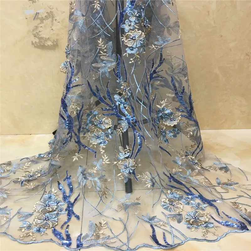 african beaded net lace fabric 2019 dubai lace fabric women fabric with