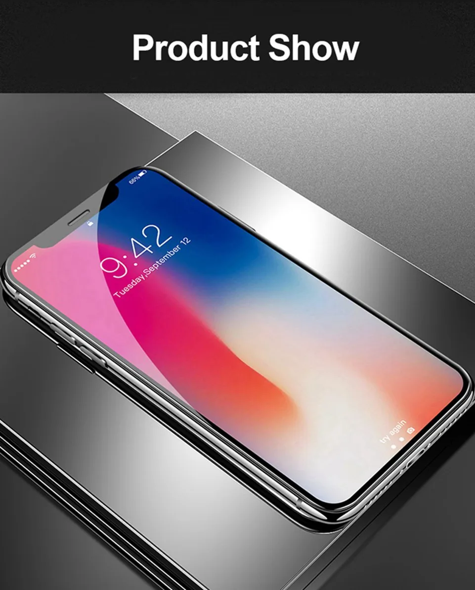6D Protective Glass On for iPhone 8 7 XS MAX Screen Protector Full Cover 9H Curved Film Tempered Glass for iPhone XR X 6 6s Plus (15)