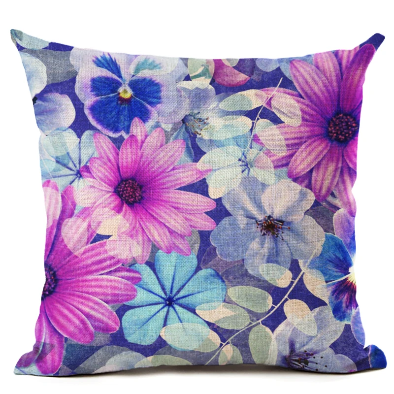 The new color of flower home decoration sofa cushion cotton pillow