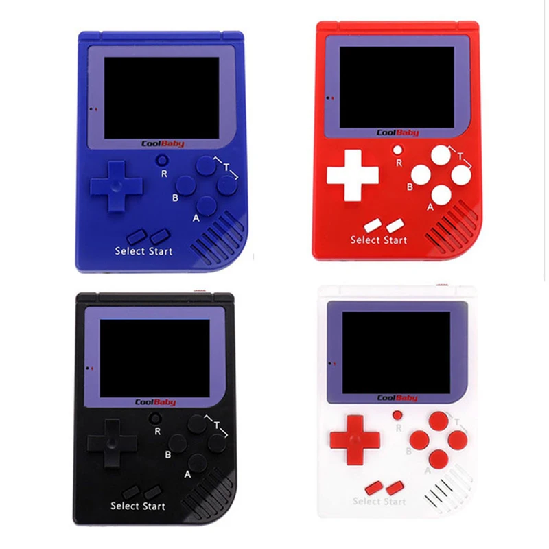 

8-Bit 2.5 Inch Color Gamer RS-6 A Retro Portable Mini Handheld Game Console Color LCD Kids Color Gaming Player Built-In 168 Game