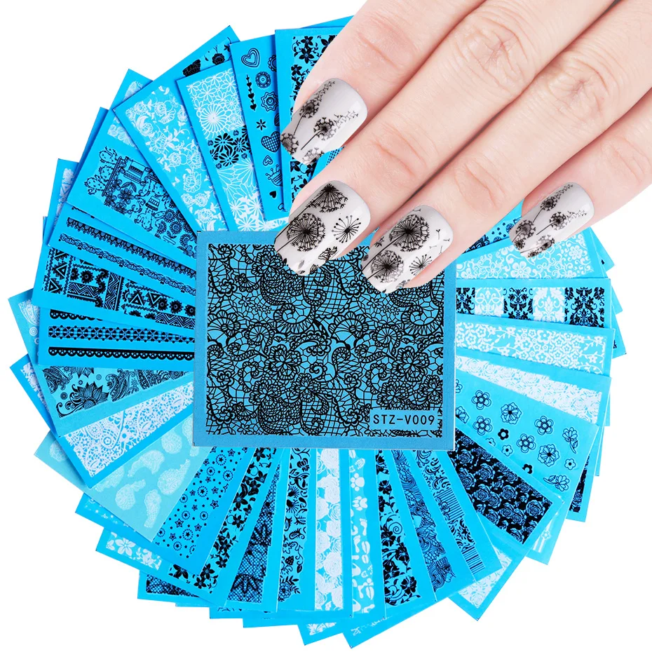 48 pcs مسمار ملصقا أبيض أسود المياه صائق مجموعة مثير الدانتيل زهرة ل Diy المتزلج تلميح مسمار التصميم أداة مسمار الديكور STZV001-048 48 pcs مسمار ملصقا أبيض أسود المياه صائق مجموعة مثير الدانتيل زهرة ل Diy المتزلج تلميح مسمار التصميم أداة مسمار الديكور STZV001-048