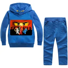 Весенне-осенние комплекты одежды для детей Детская одежда Ninjagoed Топ для маленьких мальчиков, куртка+ штаны, спортивный костюм из 2 предметов верхняя одежда, пальто Ninja