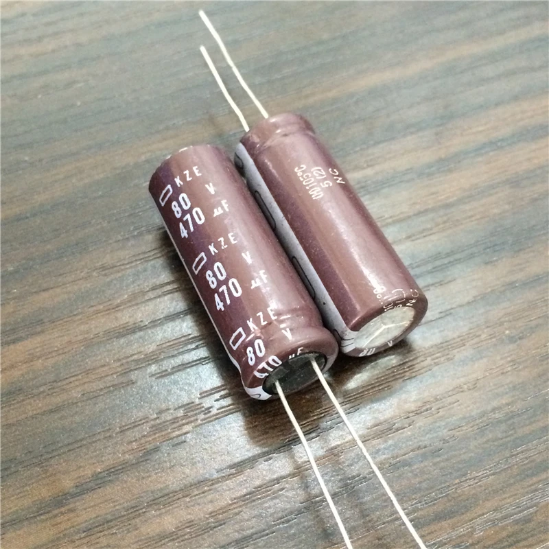 50 шт. 470 мкФ 80 В NCC серия KZE 12 5x35 мм низким ESR/импеданс 80V470uF Алюминий