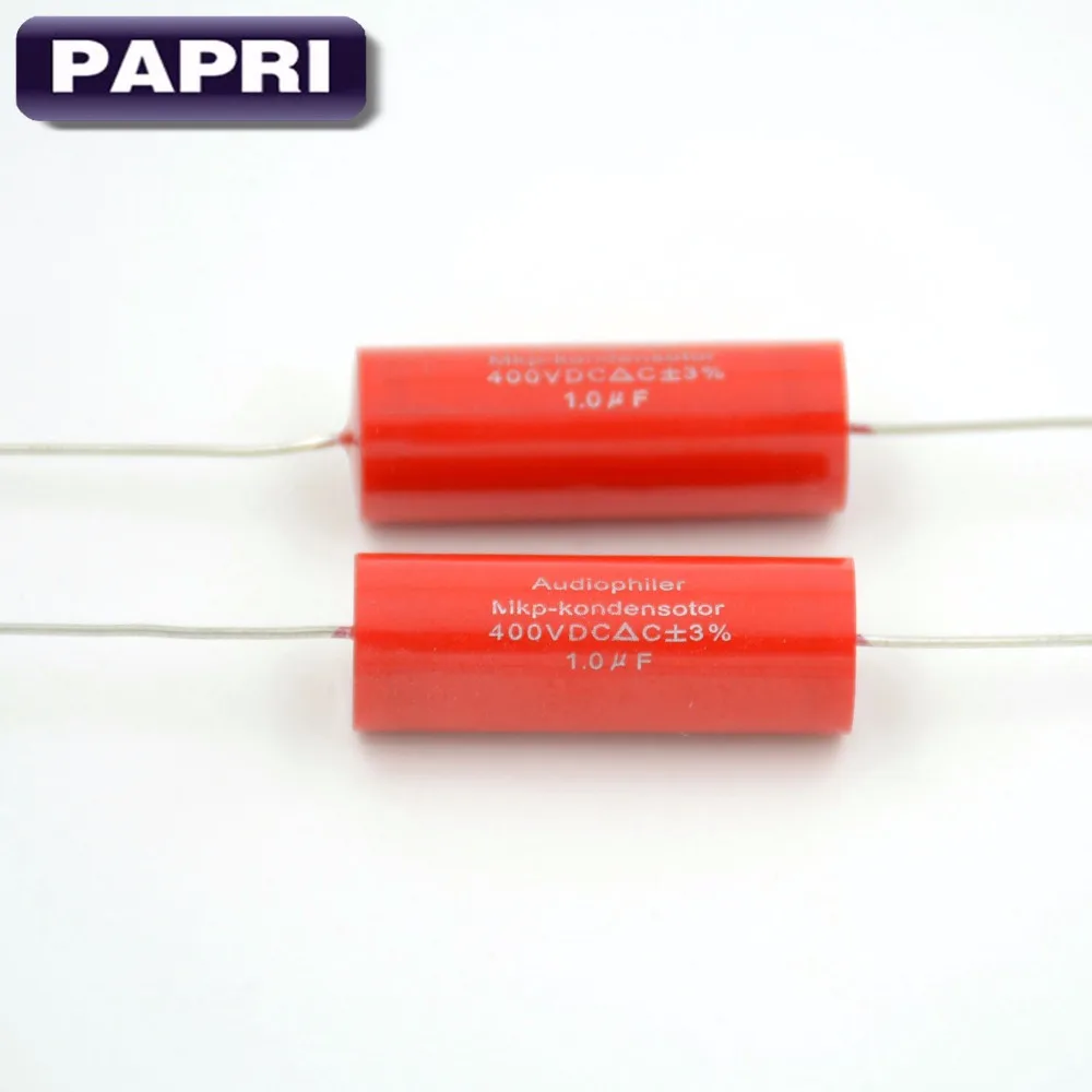 10 шт. Axial Audio MKP 1 мкФ 400VDC DIY конденсатор из полипропилена для Hifi Tube гитарный