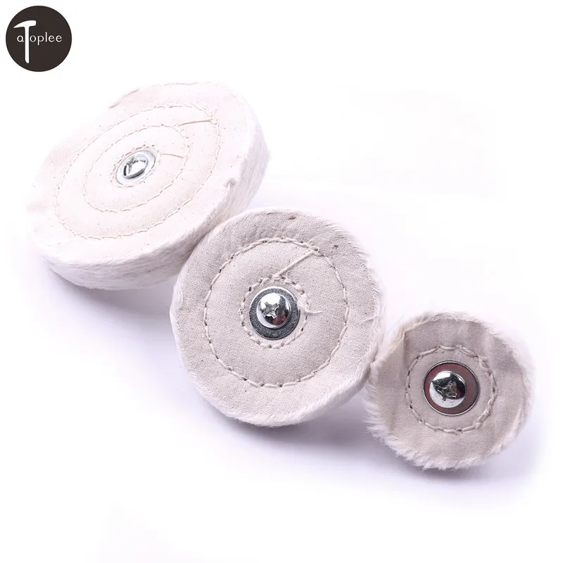 

1PC 50mm/75mm/100mm Buffing Polishing Wheel "T" Cloth Round Polishing Pad For Metal Jewelry Wood Polishing Tools