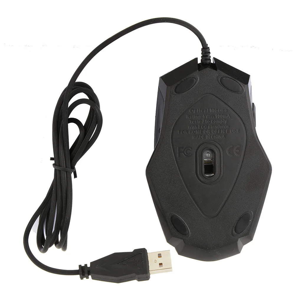 Крутые чувствительные кнопки 3200 dpi 6D кнопки светодиодный Проводная игровая мышь для ПК ноутбука модная естественная и удобная крутая детская мышь