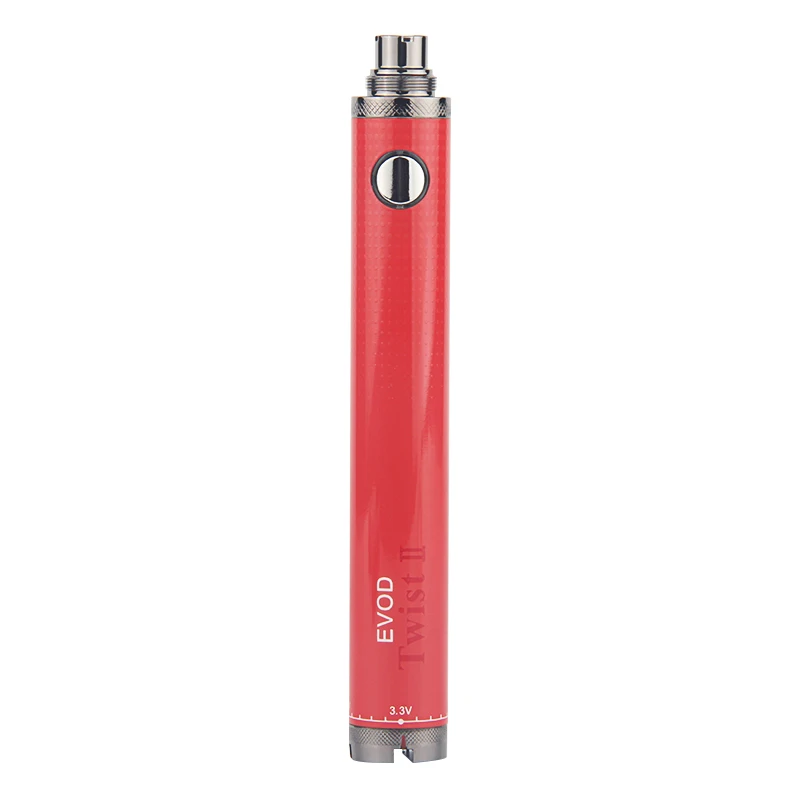 1 шт. EVOD Twist II 2 vaporizador переменное напряжение 3,3 V~ 4,8 V vape мод электронная сигарета vape для электронной сигареты EGO 510 Атомайзер - Цвет: Красный