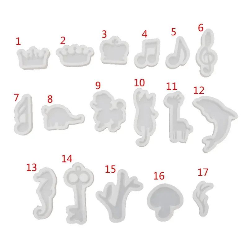 

Silicone Resin Mold Jewelry Tools Cat Rabbit Deer Dolphin DIY Epoxy Resin Molds