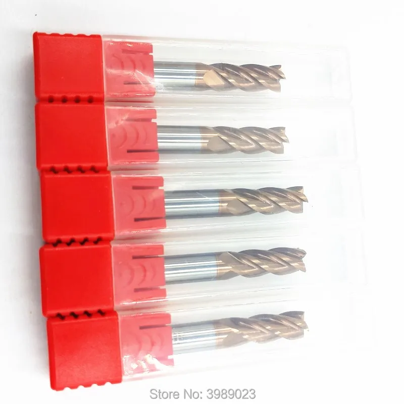 

6mm*50mm tungsten steel coated milling cutter/capable of processing HRC58 hardness materials / 5pcs