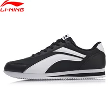 Распродажа) Li-Ning для мужчин 3 км классический стиль жизни обувь Легкий вес носимые подкладка спортивная обувь кроссовки для фитнеса AGCN231 YXB220