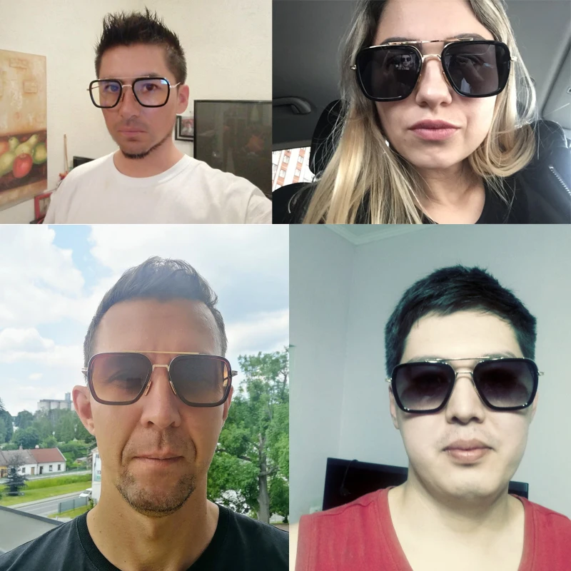 Человек-паук Железный человек TONY Stark Sunglass косплей реквизит ретро Edith очки Человек-паук далеко от дома солнцезащитные очки