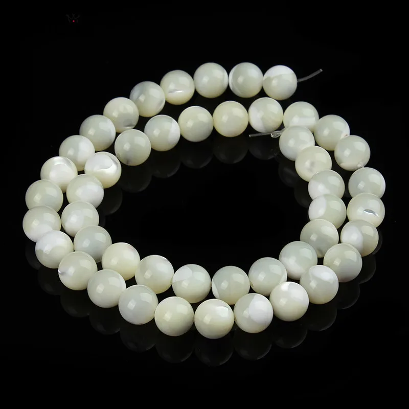 SAUVOO Approx.1 Strand/lot 4mm 6mm 8mm 9mm Bead White Round Ball Bracelet Necklace Loose Spacer Beads DIY Jewelry Making F2397 | Украшения