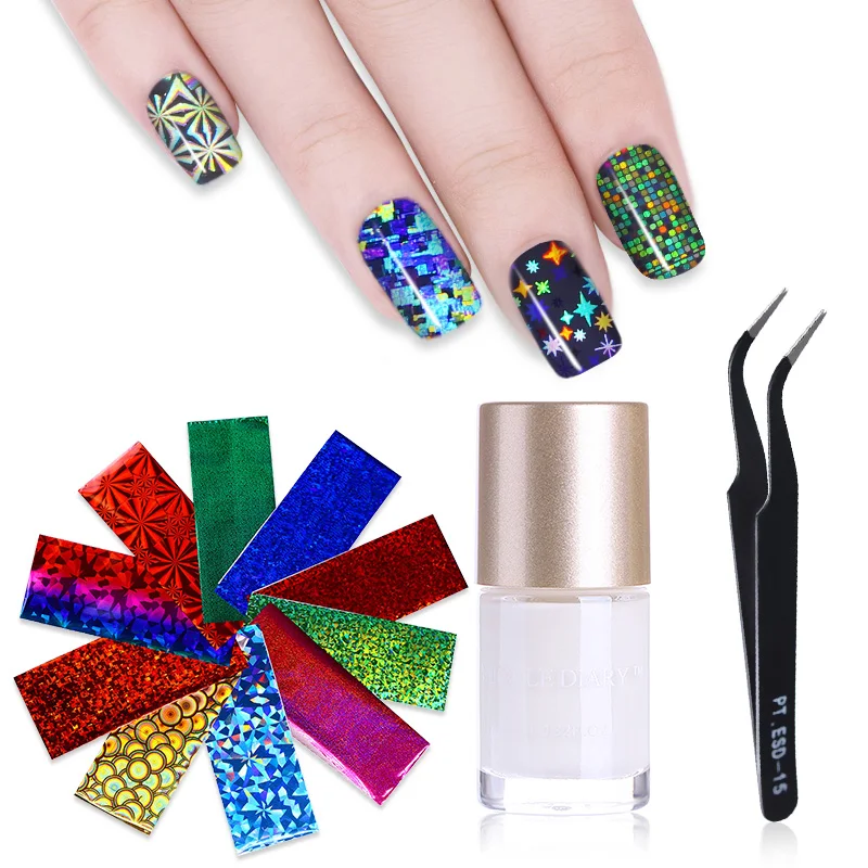 Buy 1 Bottle 9ml Clear Adhesive Nail Foils Transfer