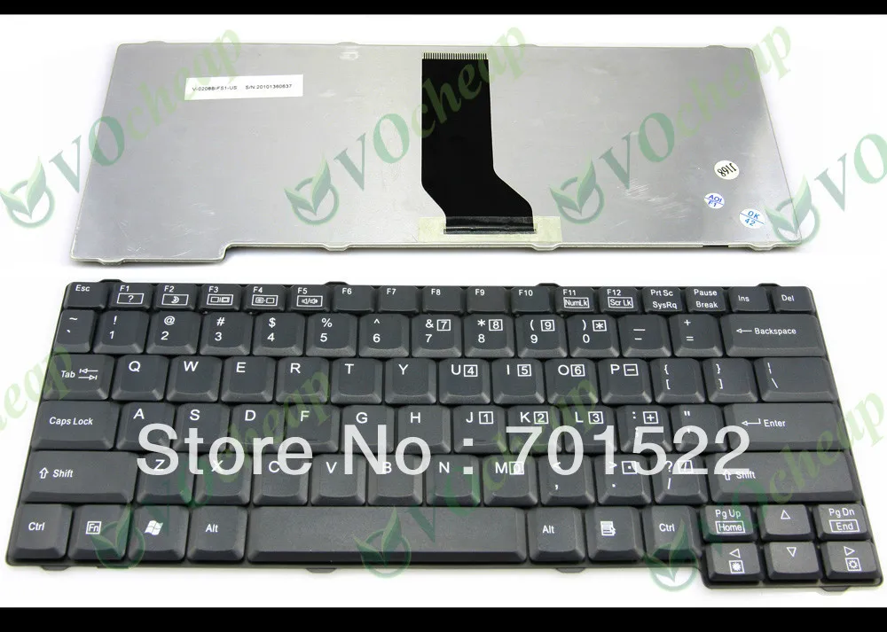 New Laptop keyboard for Acer TravelMate 200 210 220 260 520 730 740 Fujitsu Amilo L7300 Pro V2000 V2010 Black US | Компьютеры и офис