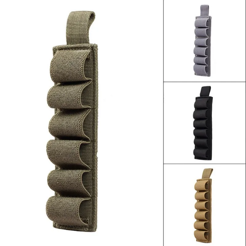

Tactical Hunting Hook Loop 6 Rounds Shell Holder Shotshell Insert Card Strip With Adhesive Back For 12 Gauge