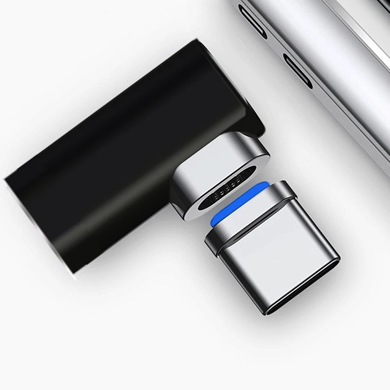

87W Magnetic USB C Adapter for MacBook Pro 15inch 6 Pins Elbow USB Type C Charge Connector for Samsung USB Adapter