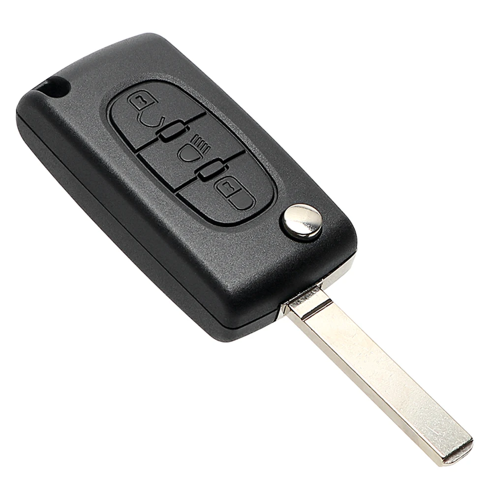 No Battery Holder 3 Buttons Car Key Shell Remote Flip No Battery Holder 3 Buttons Car Key Shell Remote Flip